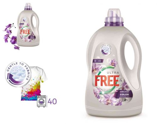 Gel de spalare Ultra Free Orhid Color 2 Litri