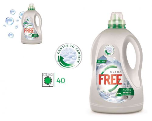 Gel de spalare Ultra Free Alpine White 2 litri