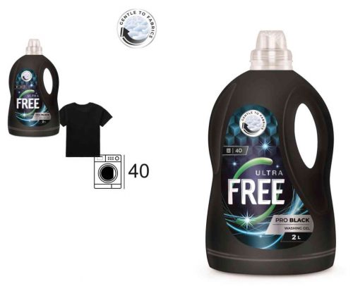 Mosógél Ultra Free Pro Black 2 Literes 