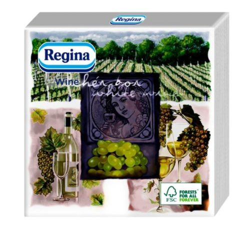 Servetel Regina Vin Alb 3 Straturi 33*33cm 15 Bucati