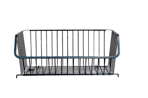 Storage basket Black Metal Premium (60/rkl)