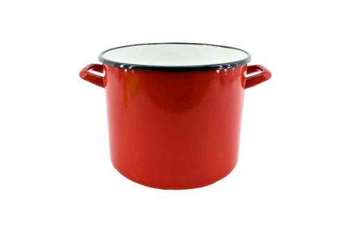 Enameled Pot Red 17cm 3.25 Liter