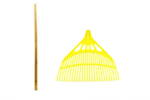 Leaf Broom Plastic 66 cm Handle COLORFUL