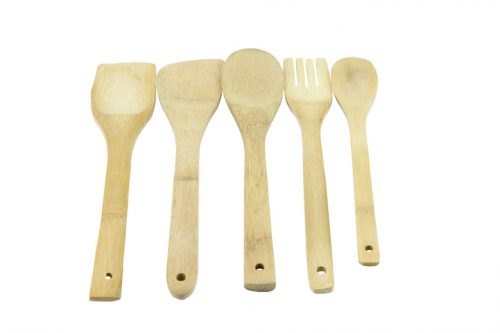 Wooden spoon set Bamboo/5pcs eng-062