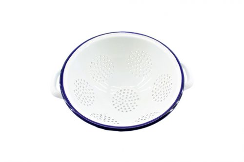 Enameled Pasta Strainer Standing 20cm