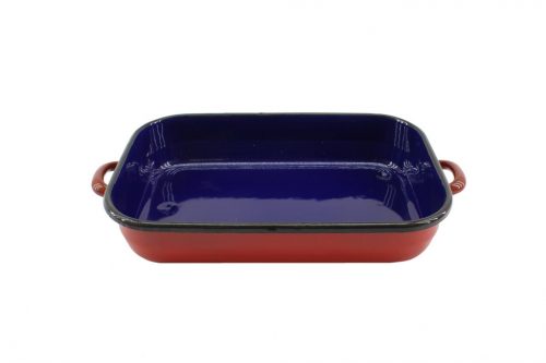 Enameled baking pan with handles 32 cm 3.4 liters