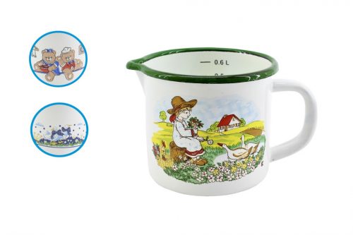 Enameled Mug with Handle 10cm Decor