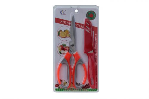 Chicken Cutting Scissors + Knife eng-427