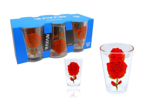 Cup Glass Morano Decorative 6 Pieces 190ml