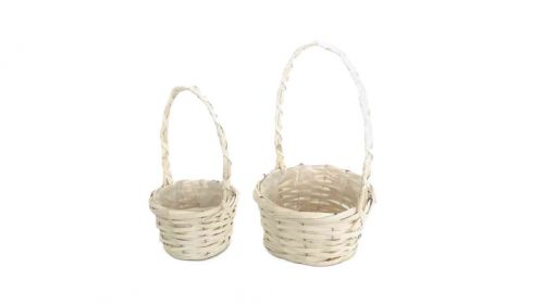 Cane Florentin Round White S/2 17-1-10 - D20*H10/32cm