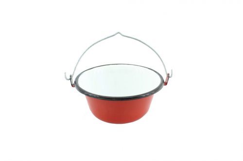 Enameled Cauldron Serving Tray 16cm 0.8 Liter