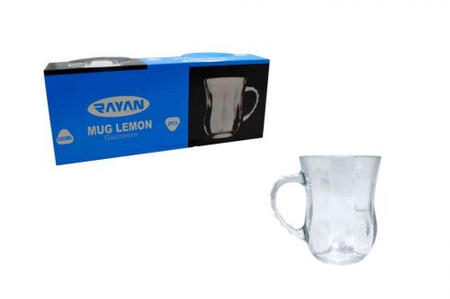 Mug Glass Tea Lemon 2 Pieces 350ml