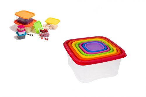 Set Cutie Depozitare Rainbow 7 Piese