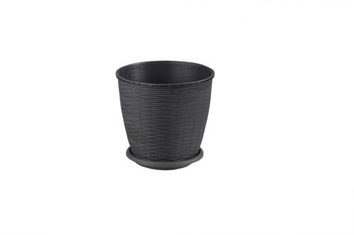 Cserép+Alátét Rattan 2.75 Literes Wenge 