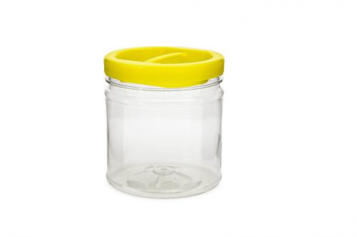 Jar Pet 0.75 liter with lid