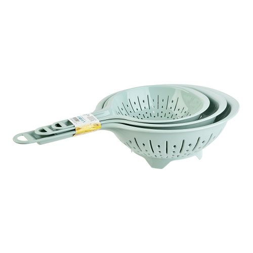 Pasta colander with handle Plastic 3 pieces 16-19-23cm