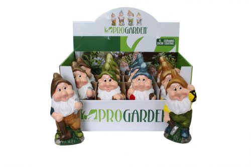 Garden Gnome Ceramic 20cm 4 types 099800000