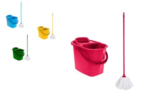 Set mop 10 L (galeata+surub+maner+cap de mop)