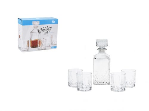 Whisky-Set (1 Glas + 4 Gläser)