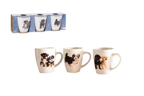 Mug Ceramic Dog 3 Pieces 220ml Q01000060