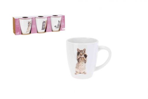 Mug Ceramic Cat 3 Pieces 220ml Q01000070